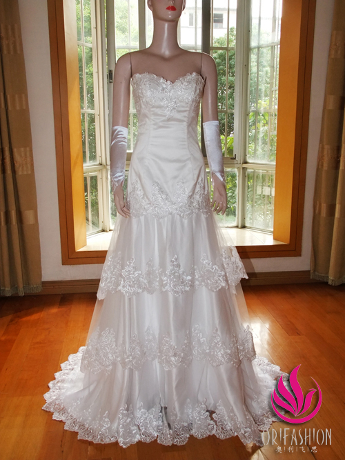 Orifashion HandmadeReal Custom Made Handmade Wedding Dress RC114 - Click Image to Close